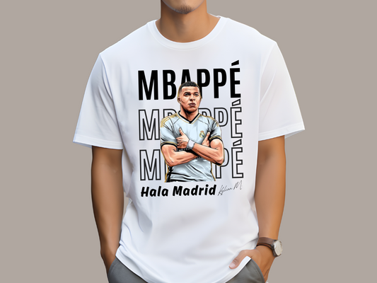 Kylian Mbappe Graphic Tee Real Madrid T-shirt