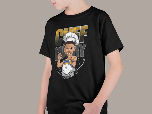 Stephen Curry Basketball Chef Player Graphic T-Shirt