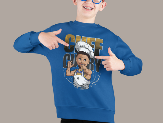 Stephen Curry Basketball Chef Player Graphic Sweatshirt