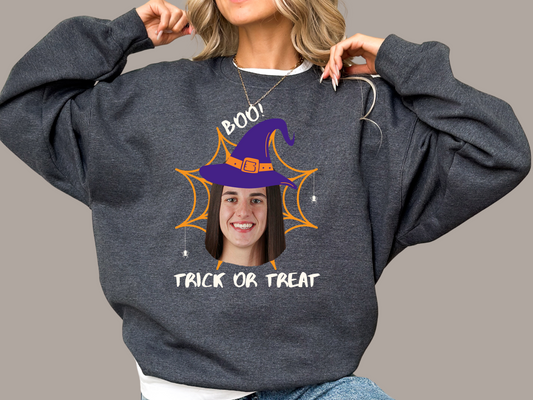 Caitlin Clark Trick or Treat Halloween Unisex Sweatshirt