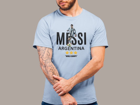 Messi 10 Argentina Soccer World Champs Unisex T-shirt