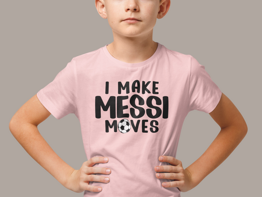 I make Messi moves Soccer League Unisex T-shirt